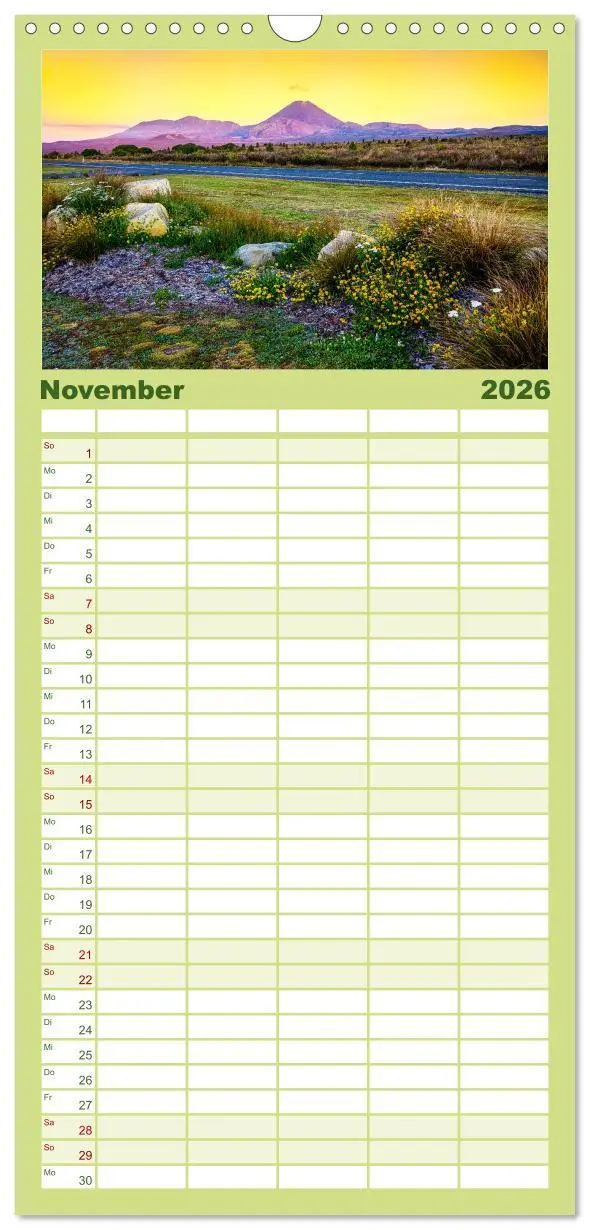 Bild: 9783516515640 | Familienplaner 2026 - Neuseeland - Die schönsten Orte am anderen...