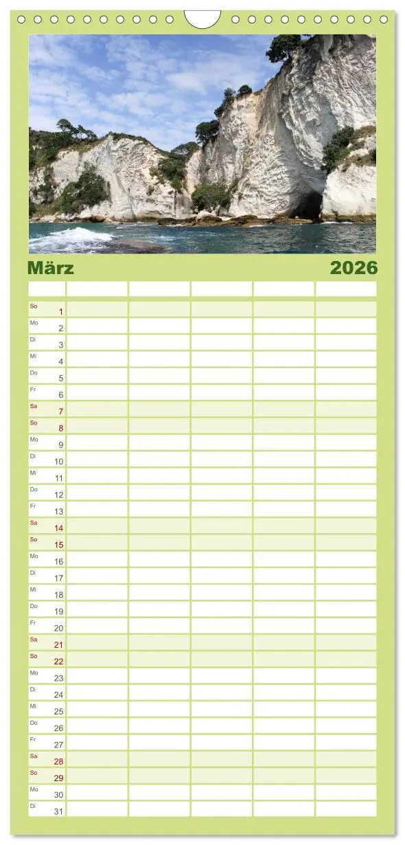 Bild: 9783516515640 | Familienplaner 2026 - Neuseeland - Die schönsten Orte am anderen...