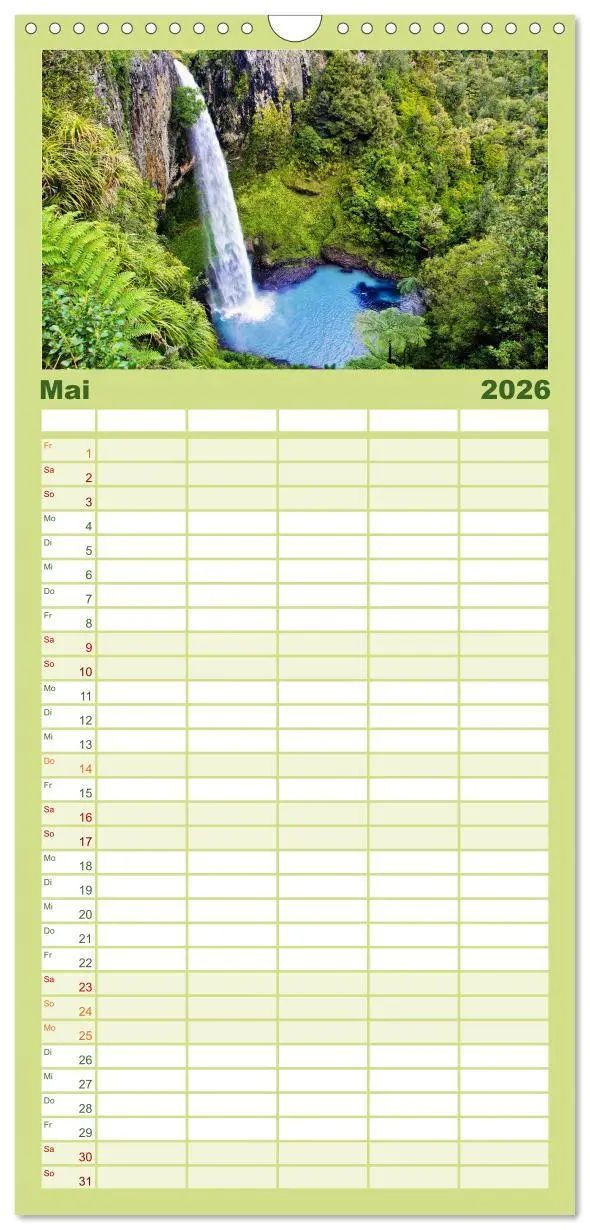 Bild: 9783516515640 | Familienplaner 2026 - Neuseeland - Die schönsten Orte am anderen...