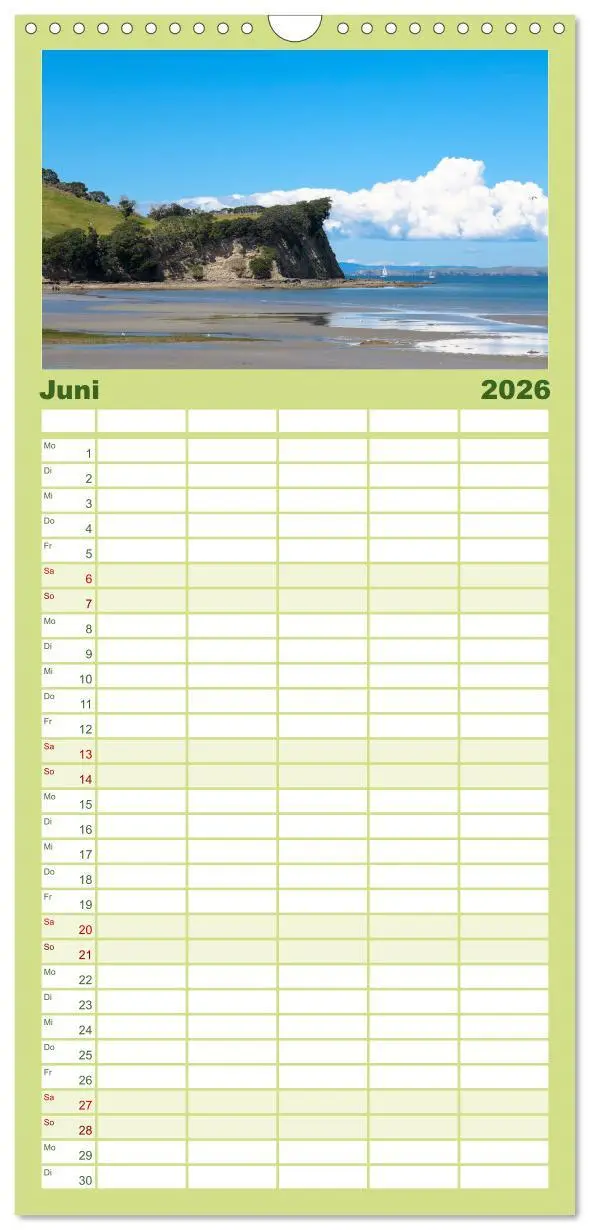 Bild: 9783516515640 | Familienplaner 2026 - Neuseeland - Die schönsten Orte am anderen...