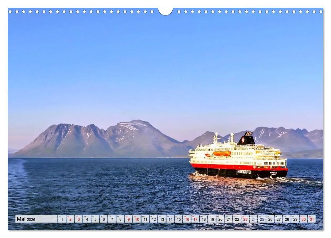Bild: 9783516685640 | Mit Hurtigruten zum Nordkap (Wandkalender 2026 DIN A3 quer),...