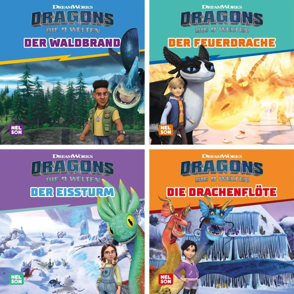 Cover: 9783845125640 | 4er-Set: Maxi-Mini 44: Dragons: Die neun Welten | Constanze Steindamm