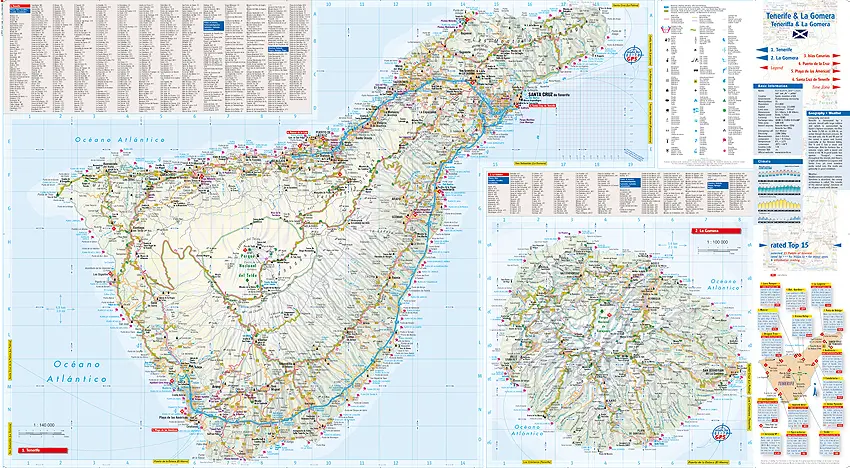 Bild: 9783865925640 | Teneriffa &amp; La Gomera/Tenerife &amp; La Gomera | (Land-)Karte | gefalzt
