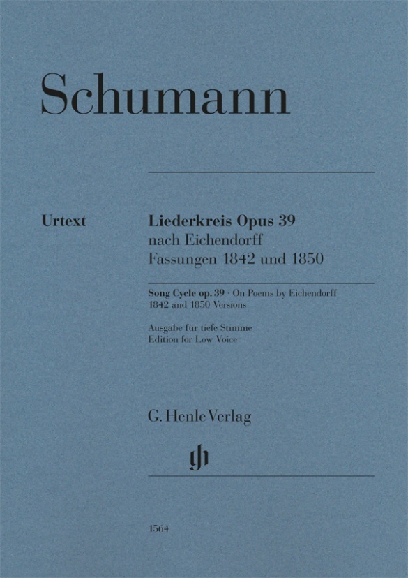 Cover: 9790201815640 | Robert Schumann - Liederkreis op. 39, nach Eichendorff, Fassungen...