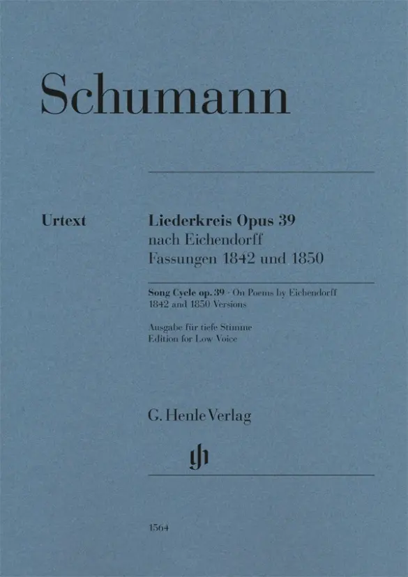Cover: 9790201815640 | Robert Schumann - Liederkreis op. 39, nach Eichendorff, Fassungen...