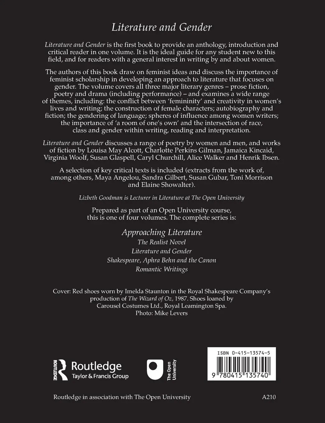 Rückseite: 9780415135740 | Literature and Gender | Lizbeth Goodman | Taschenbuch | Englisch