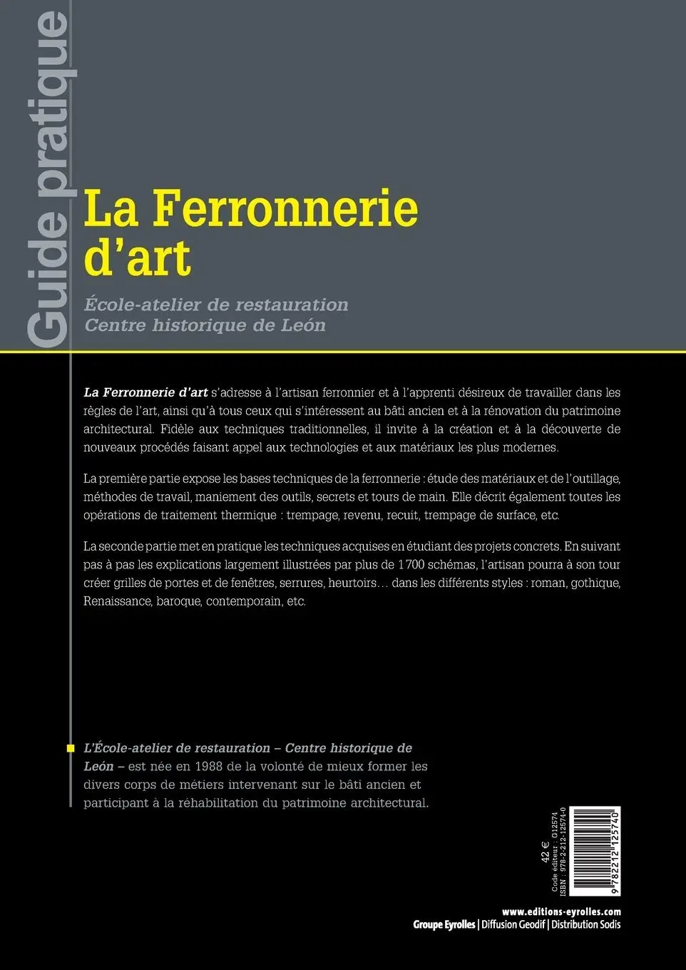 Rückseite: 9782212125740 | La ferronnerie d'art | Centre Historique de León | Taschenbuch | 1999