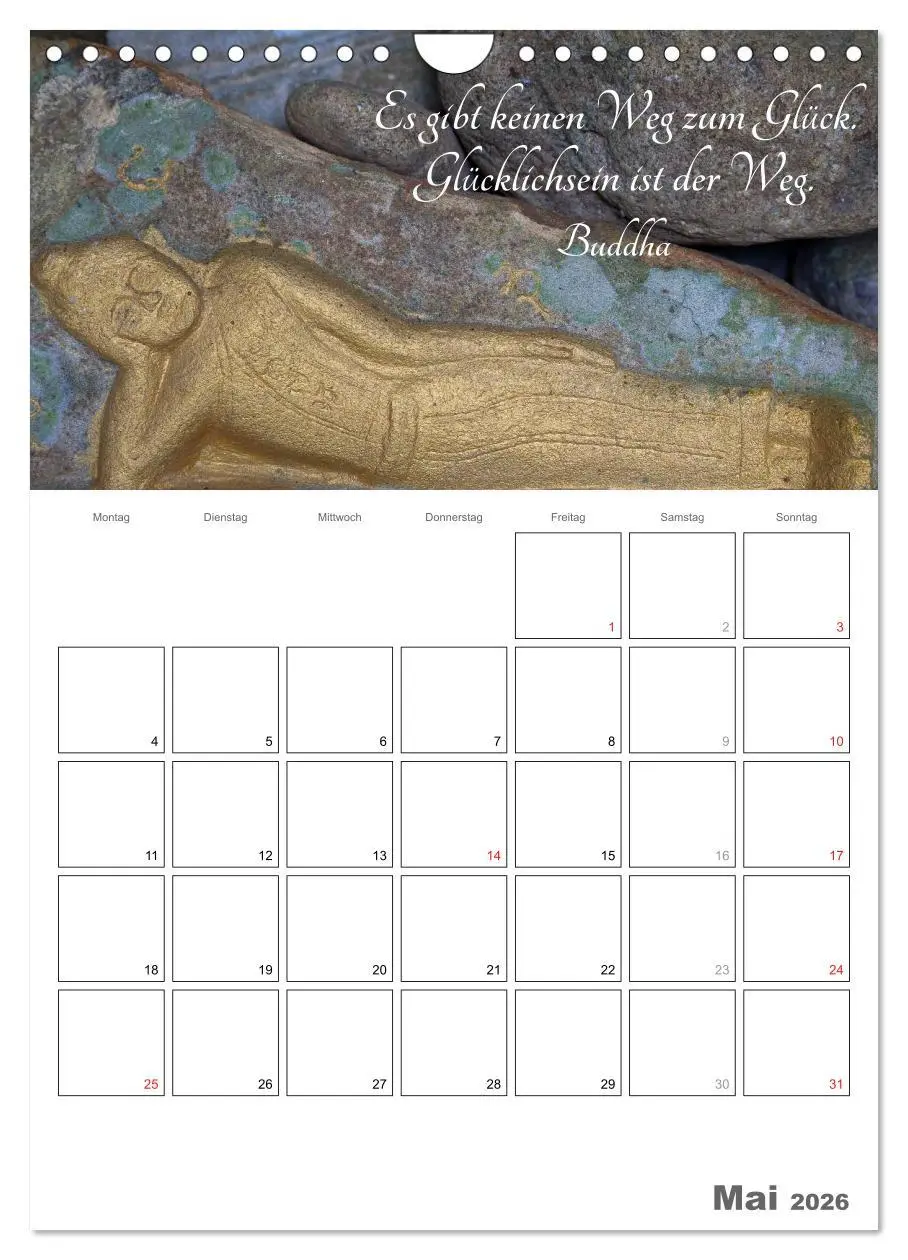 Bild: 9783516435740 | Harmonie und Freude Buddhistische Weisheiten 2026 (Wandkalender...