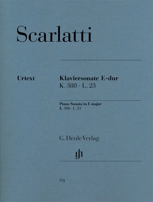 Cover: 9790201805740 | Piano Sonata In E K.380 L.23 | Piano Sonata in E major K.380, L.23