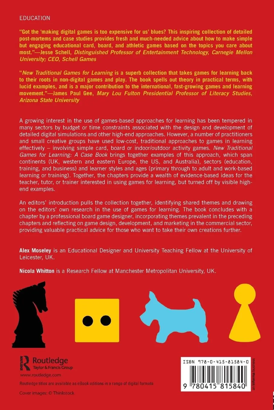 Rückseite: 9780415815840 | New Traditional Games for Learning | A Case Book | Moseley (u. a.)