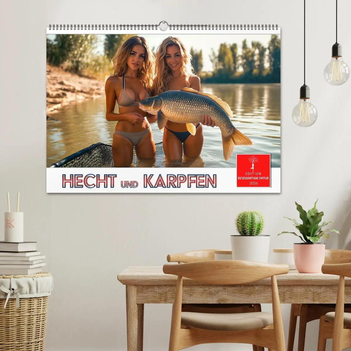 Bild: 9783457335840 | Hecht und Karpfen (Wandkalender 2026 DIN A2 quer), CALVENDO...