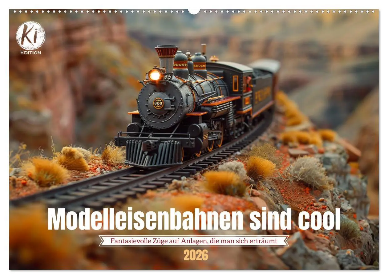 Cover: 9783457405840 | Modelleisenbahnen sind cool (Wandkalender 2026 DIN A2 quer),...
