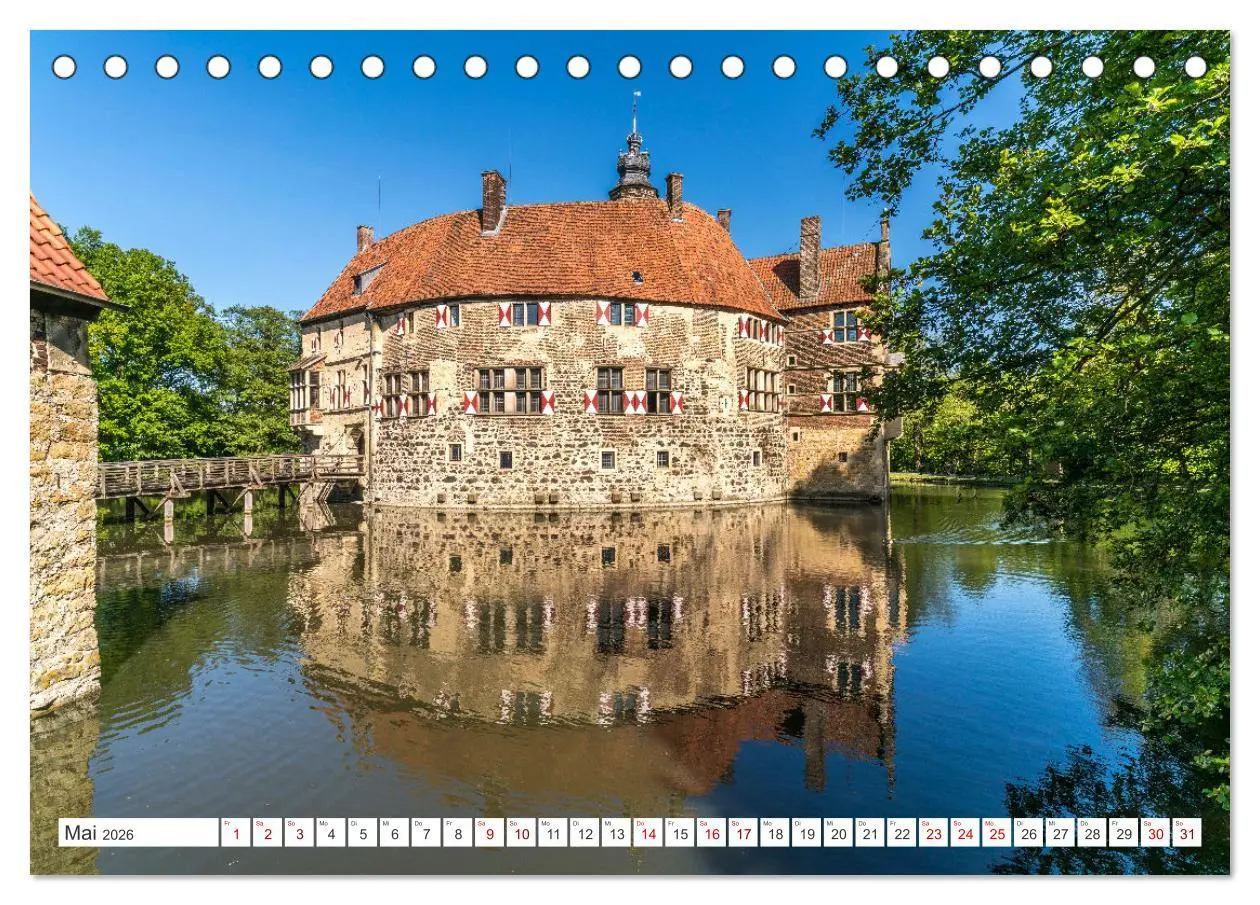 Bild: 9783457645840 | Wasserschlösser im Münsterland (Tischkalender 2026 DIN A5 quer),...