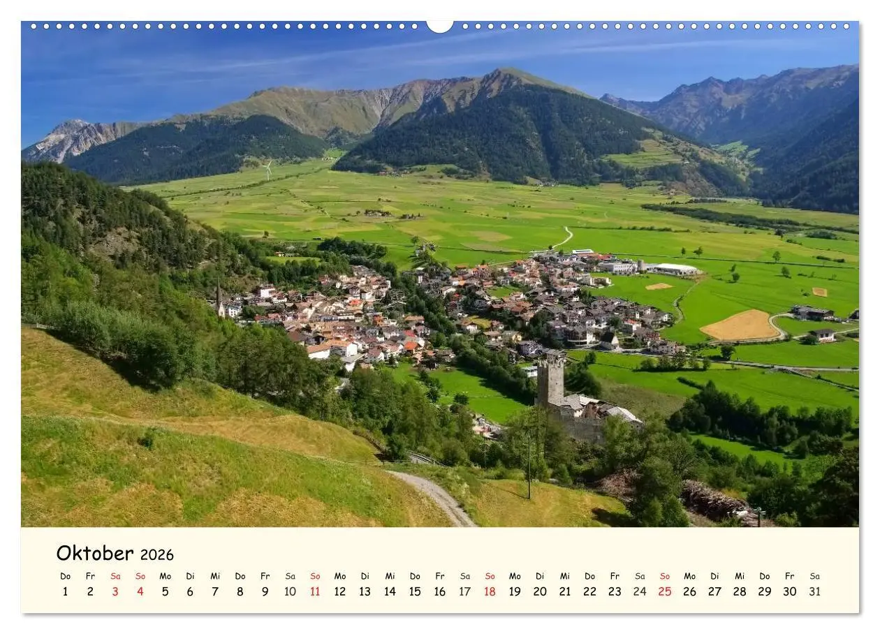Bild: 9783457955840 | Vinschgau - Die Sonnenseite Südtirols (Wandkalender 2026 DIN A2...