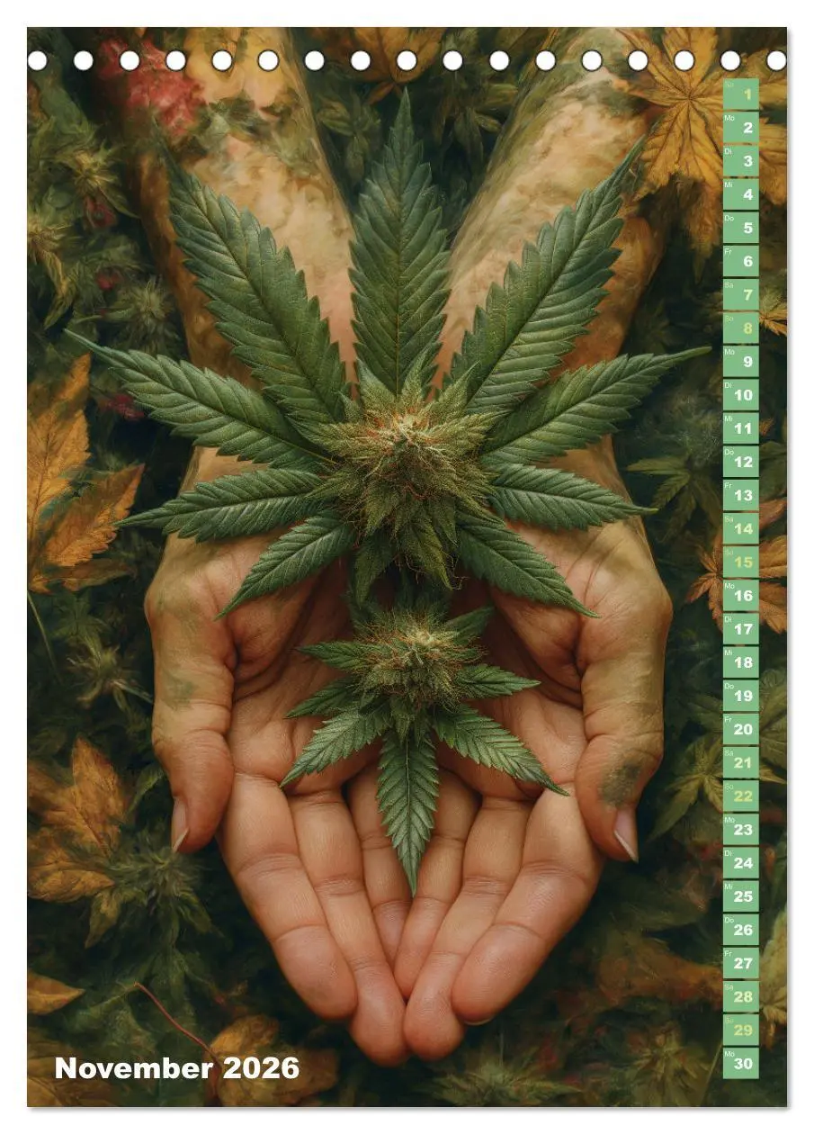 Bild: 9783516285840 | Rauschende Aussichten - Der ultimative Cannabis-Kalender...