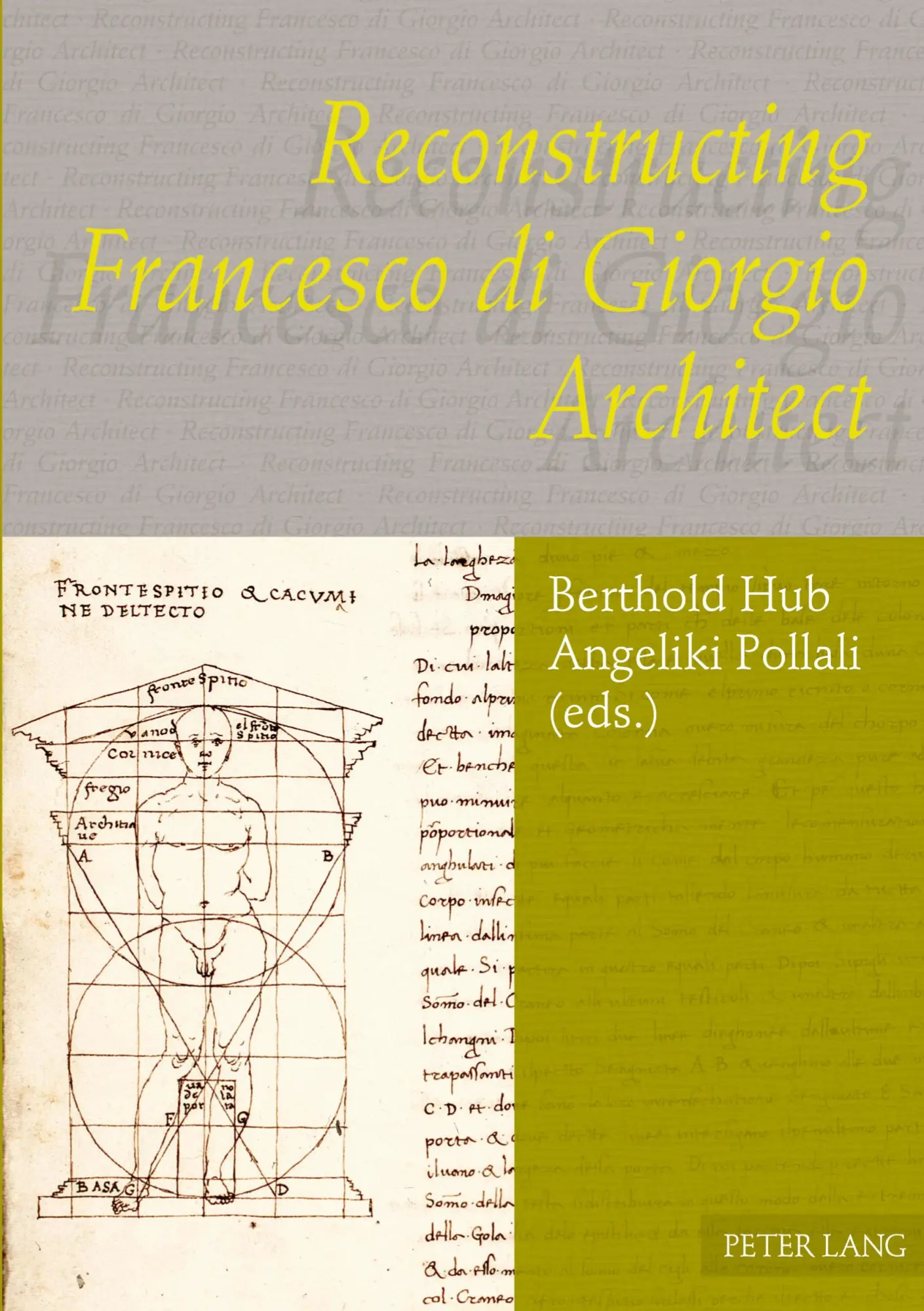 Reconstructing Francesco di Giorgio Architect Kartoniert (TB)