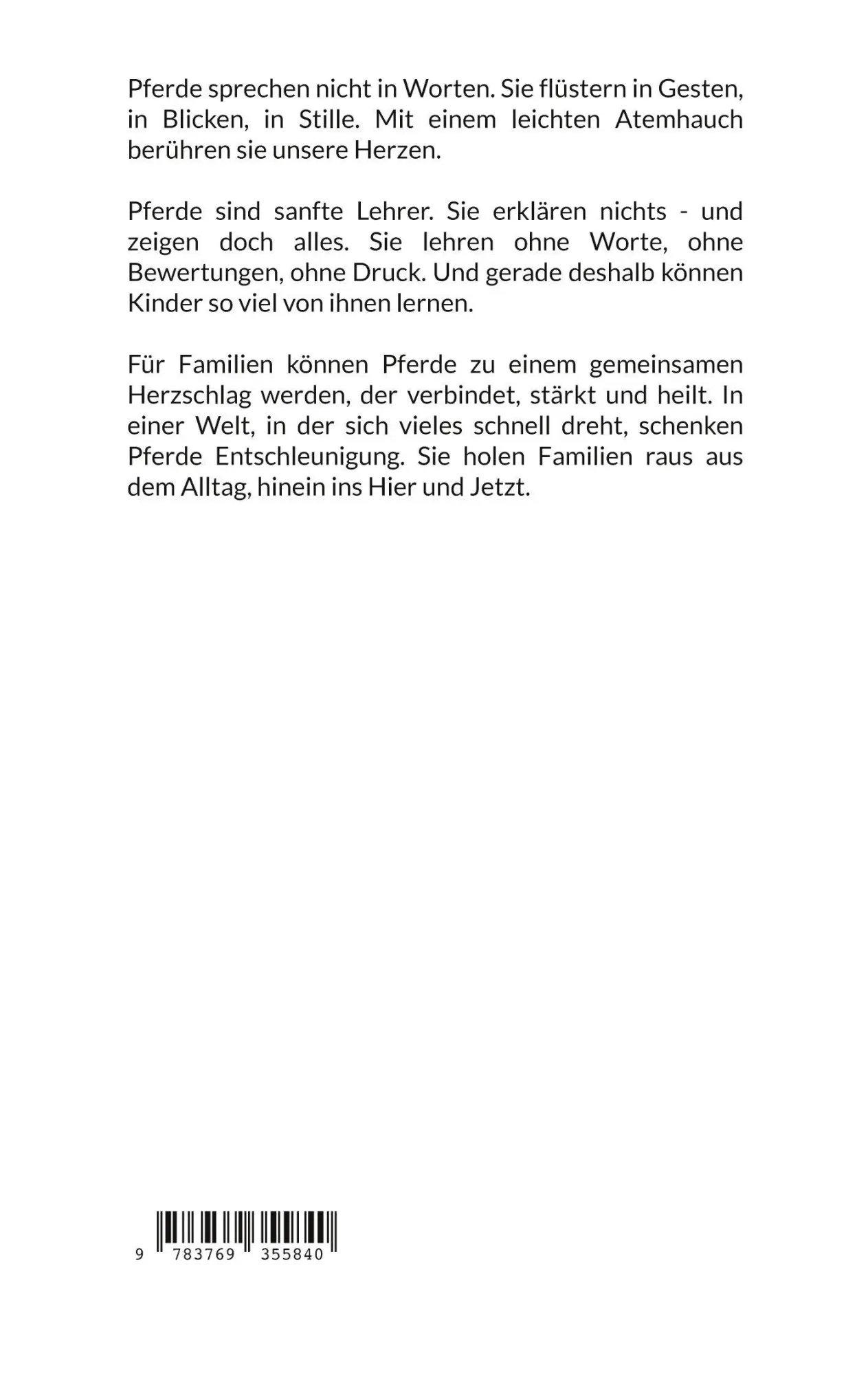 Rückseite: 9783769355840 | Pferdegeflüster | Andrea Egli-Mooser | Taschenbuch | 102 S. | Deutsch