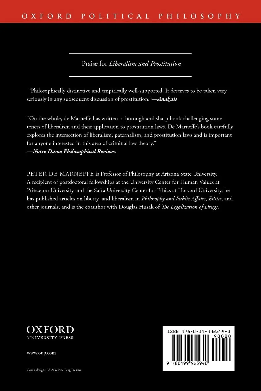 Rückseite: 9780199925940 | Liberalism and Prostitution | Peter De Marneffe | Taschenbuch | 2012