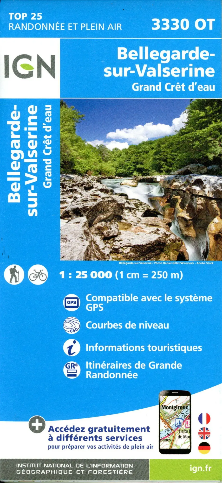 Cover: 9782758555940 | 3330OT Bellegarde sur Va | 1:25000 | (Land-)Karte | Französisch | 2024
