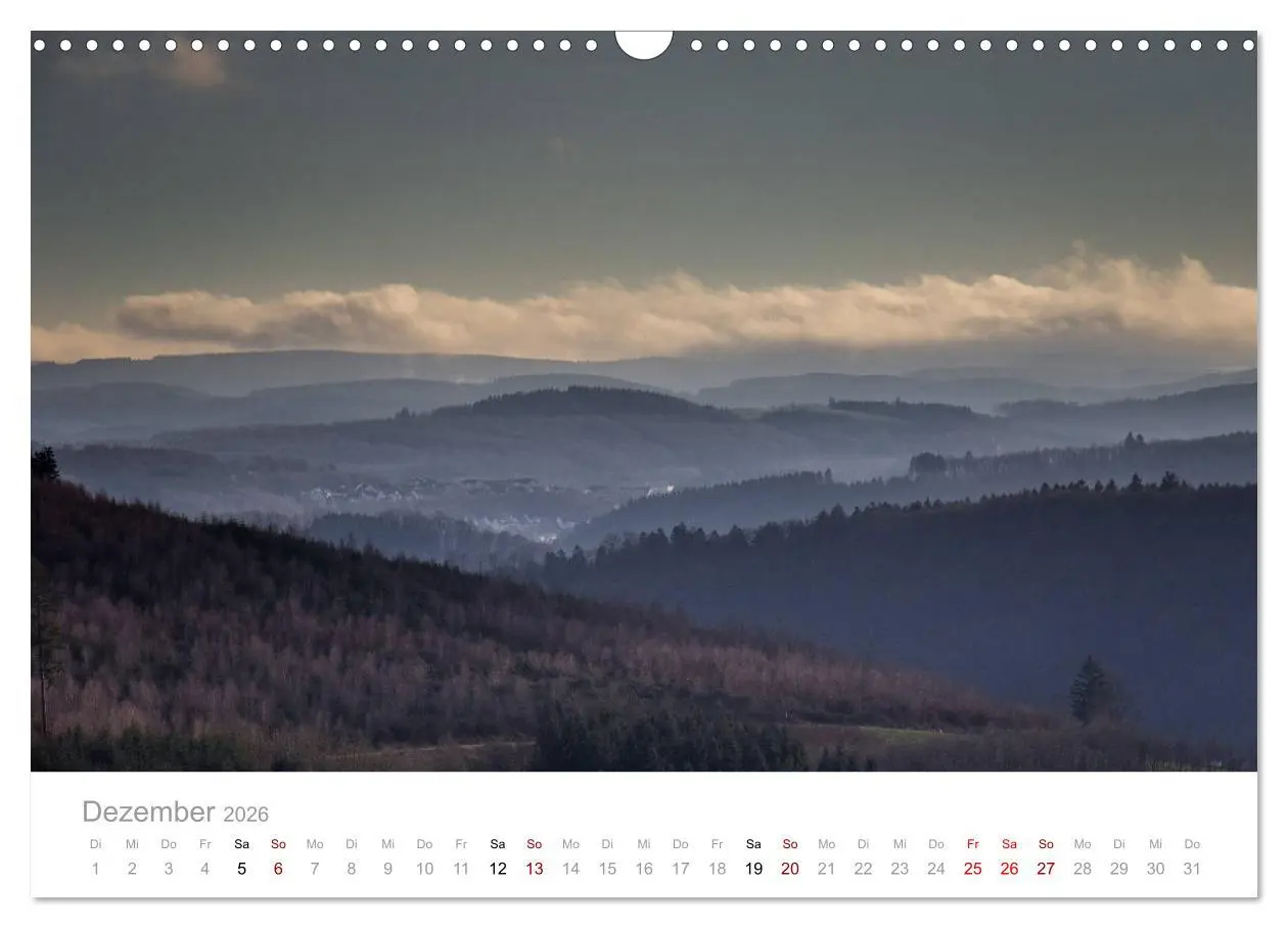 Bild: 9783457875940 | Sauerländer Berge (Wandkalender 2026 DIN A3 quer), CALVENDO...