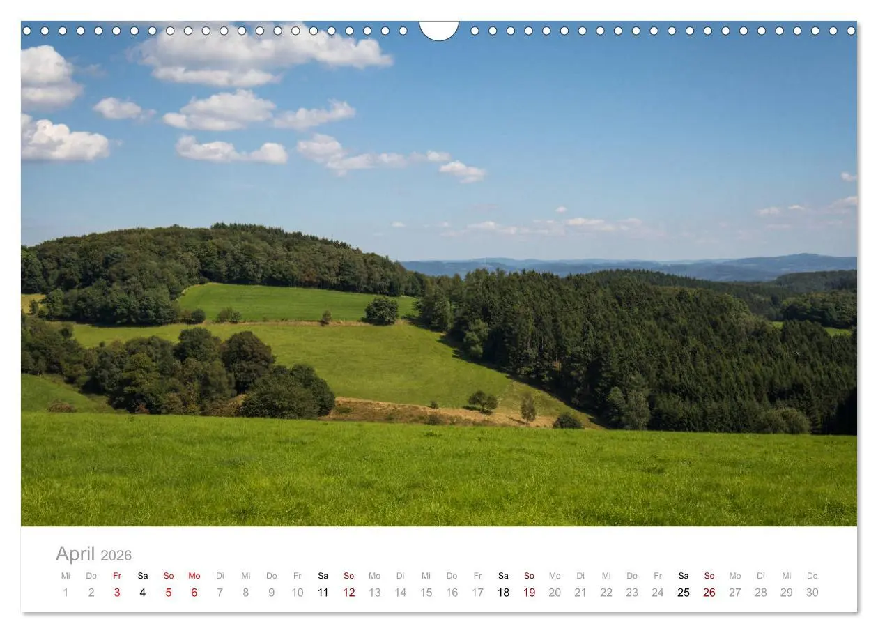 Bild: 9783457875940 | Sauerländer Berge (Wandkalender 2026 DIN A3 quer), CALVENDO...