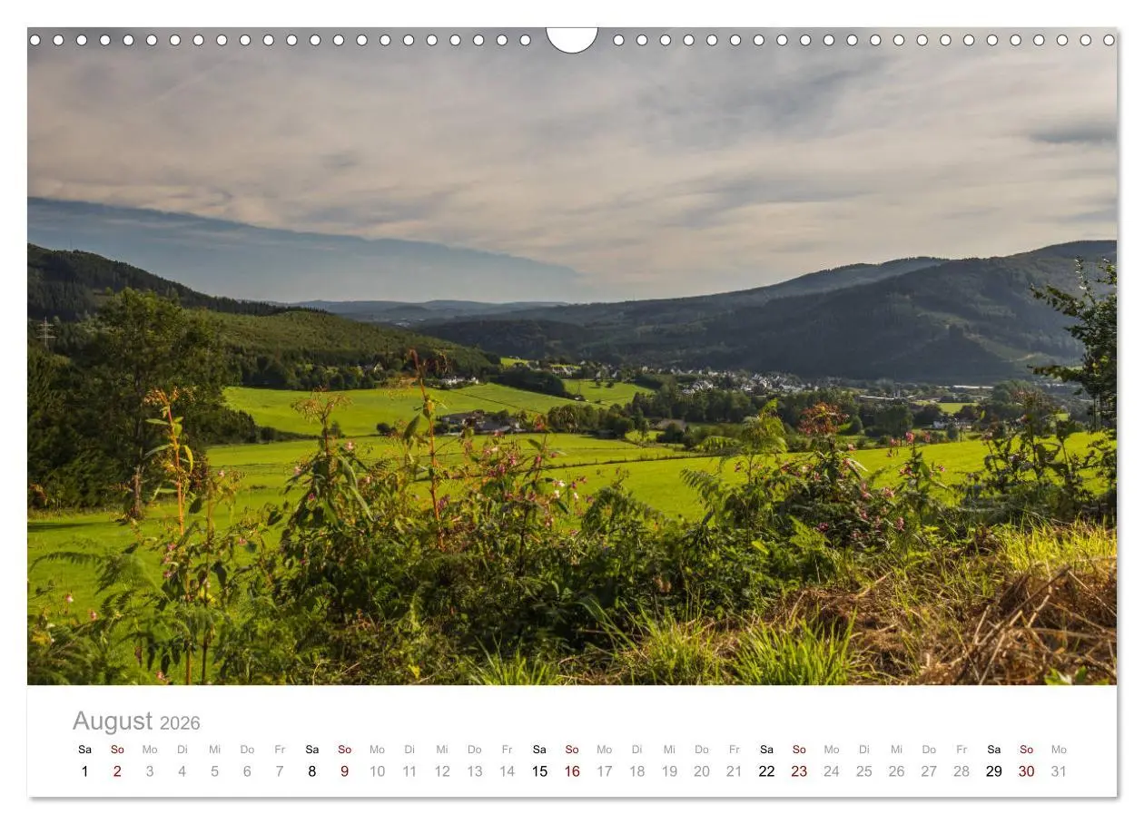 Bild: 9783457875940 | Sauerländer Berge (Wandkalender 2026 DIN A3 quer), CALVENDO...