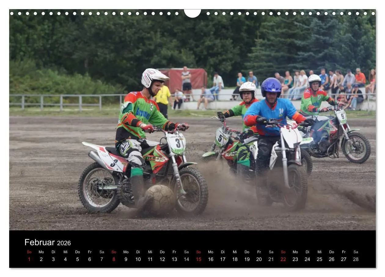 Bild: 9783516105940 | Motorsport: Motoball (Wandkalender 2026 DIN A3 quer), CALVENDO...