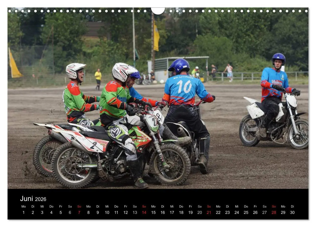 Bild: 9783516105940 | Motorsport: Motoball (Wandkalender 2026 DIN A3 quer), CALVENDO...