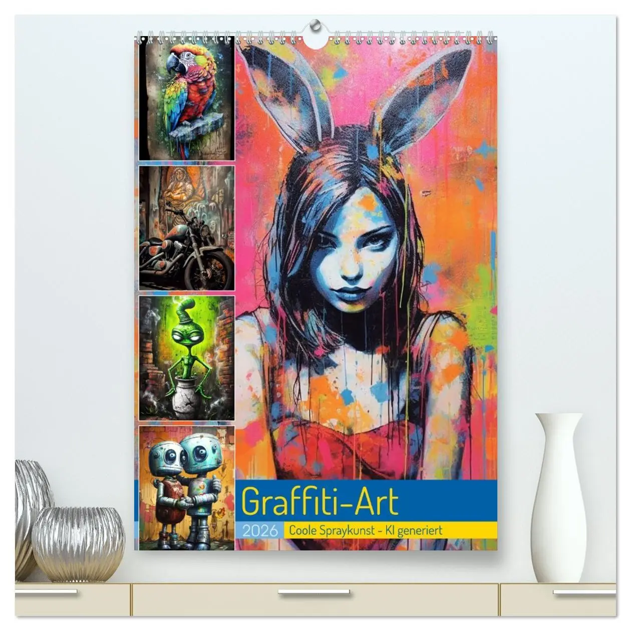 Cover: 9783516275940 | Graffiti Art (hochwertiger Premium Wandkalender 2026 DIN A2 hoch),...