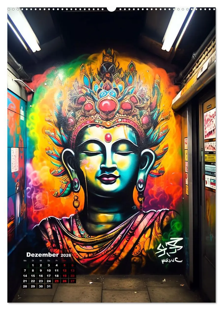 Bild: 9783516275940 | Graffiti Art (hochwertiger Premium Wandkalender 2026 DIN A2 hoch),...