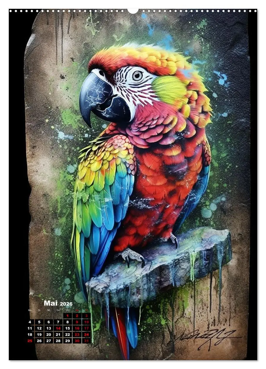 Bild: 9783516275940 | Graffiti Art (hochwertiger Premium Wandkalender 2026 DIN A2 hoch),...