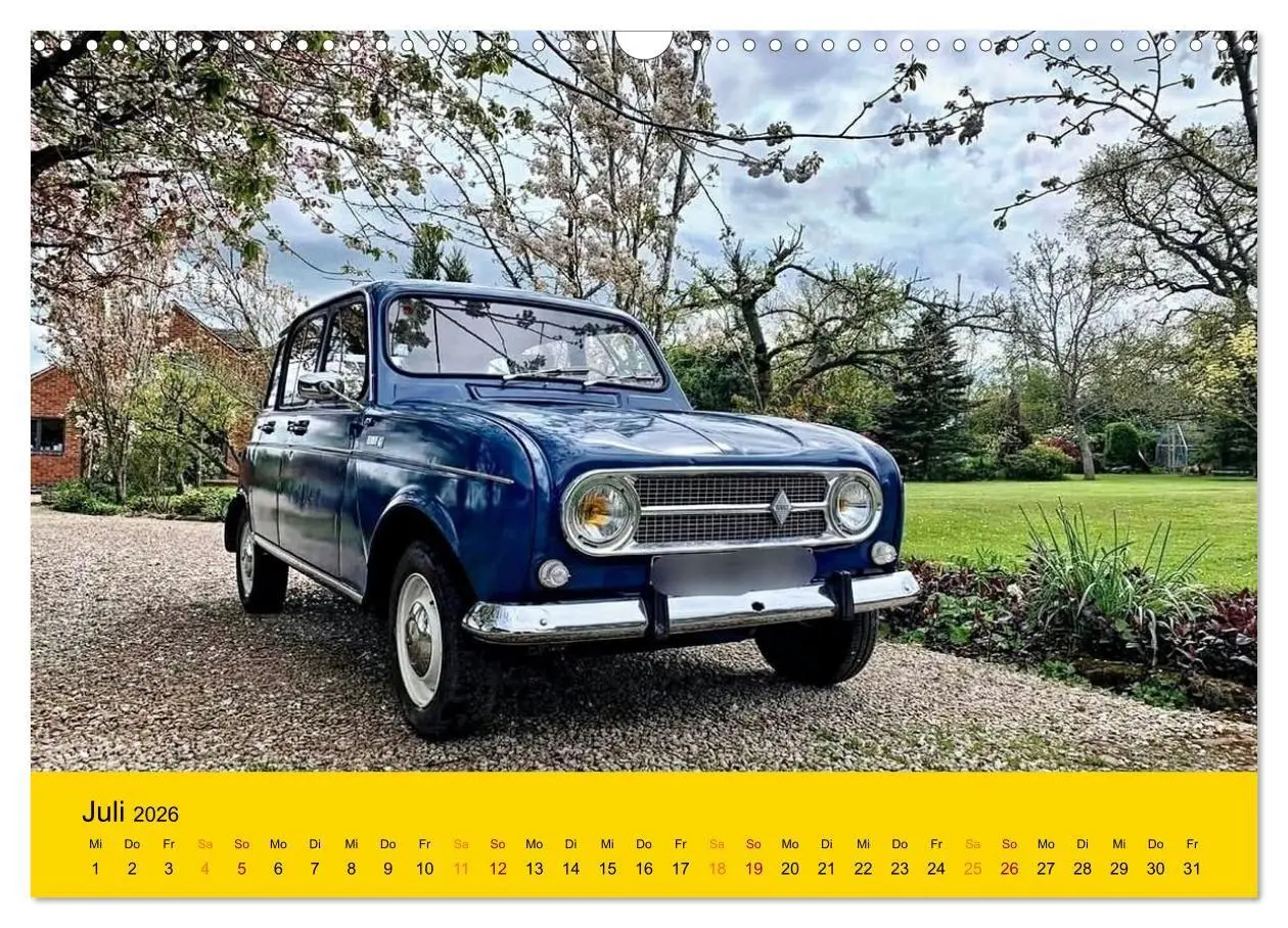 Bild: 9783516725940 | Historische Renault (Wandkalender 2026 DIN A3 quer), CALVENDO...