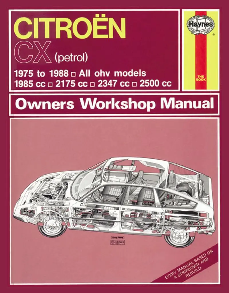 Cover: 9780857336040 | Citroen CX Petrol (75 – 88) Haynes Repair Manual | Haynes Publishi