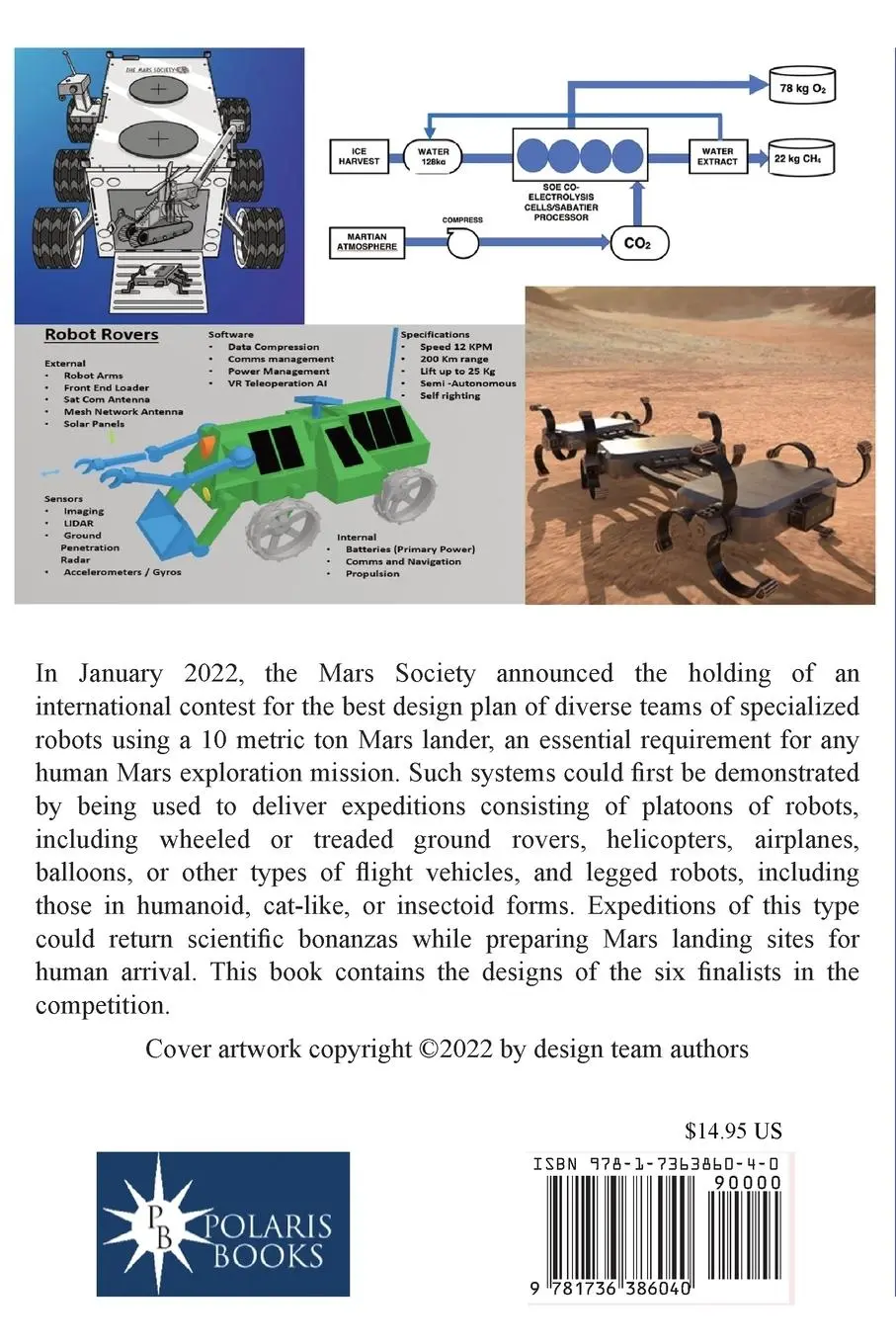 Rückseite: 9781736386040 | Telerobotic Mars Expedition Design | New Ways to Explore Mars | Buch