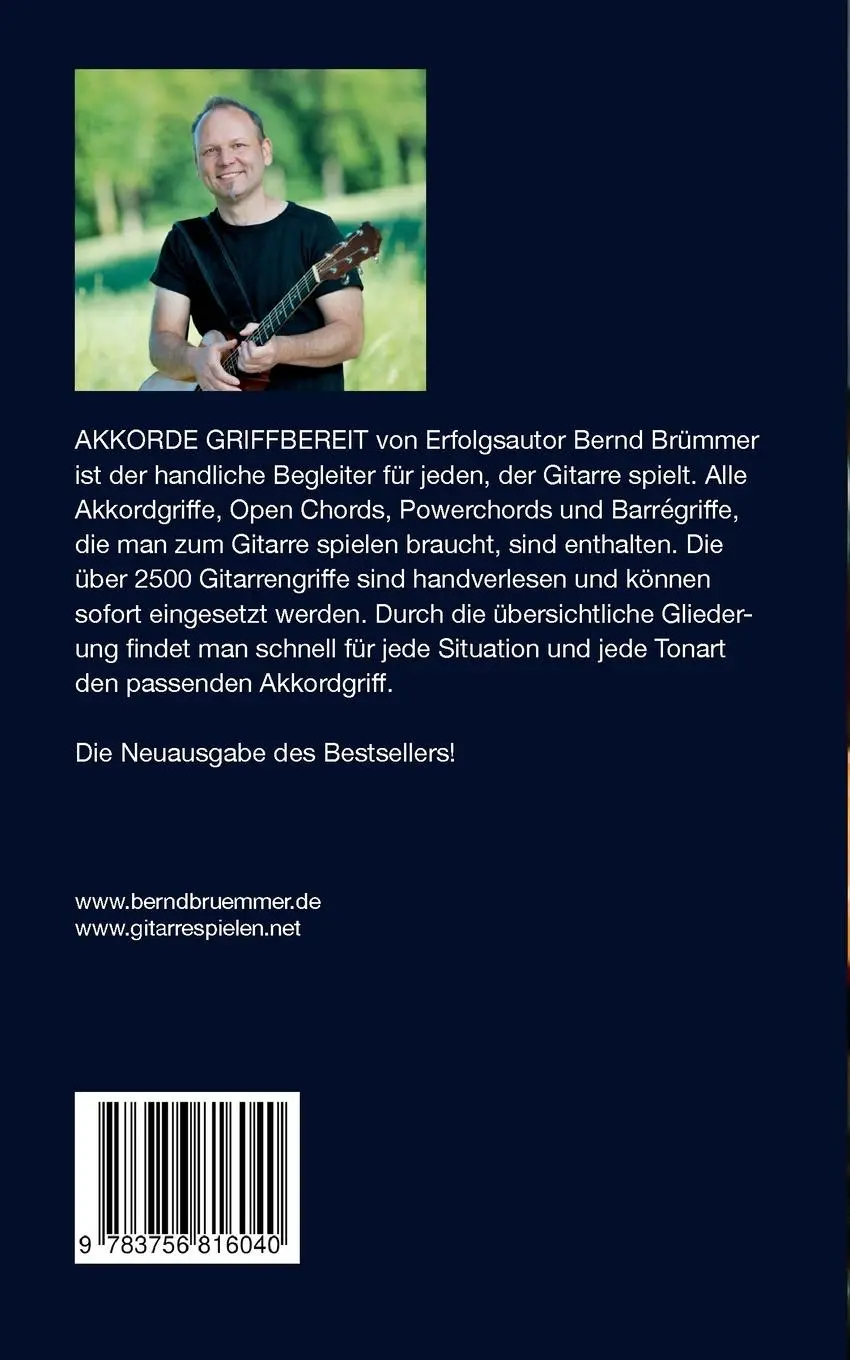 Rückseite: 9783756816040 | Akkorde griffbereit | Alle wichtigen Gitarrengriffe immer dabei | Buch