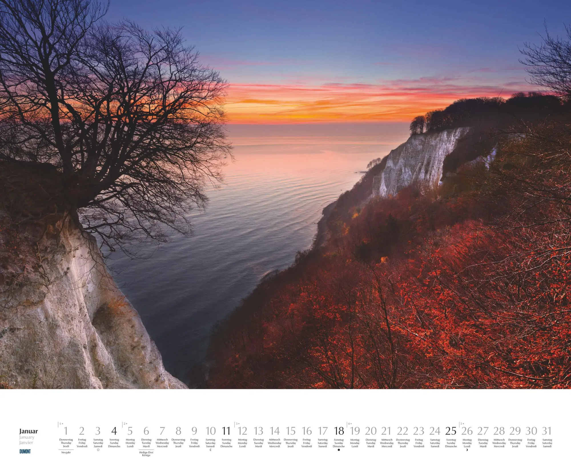 Bild: 4069095006140 | Rügen &amp; Hiddensee 2026 - Wandkalender 52 x 42,5 cm - Spiralbindung