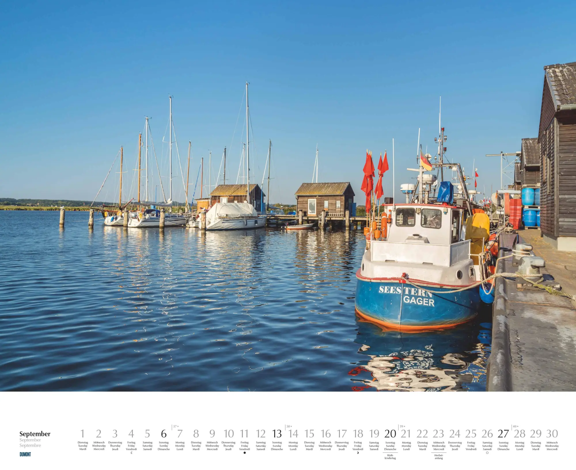 Bild: 4069095006140 | Rügen &amp; Hiddensee 2026 - Wandkalender 52 x 42,5 cm - Spiralbindung