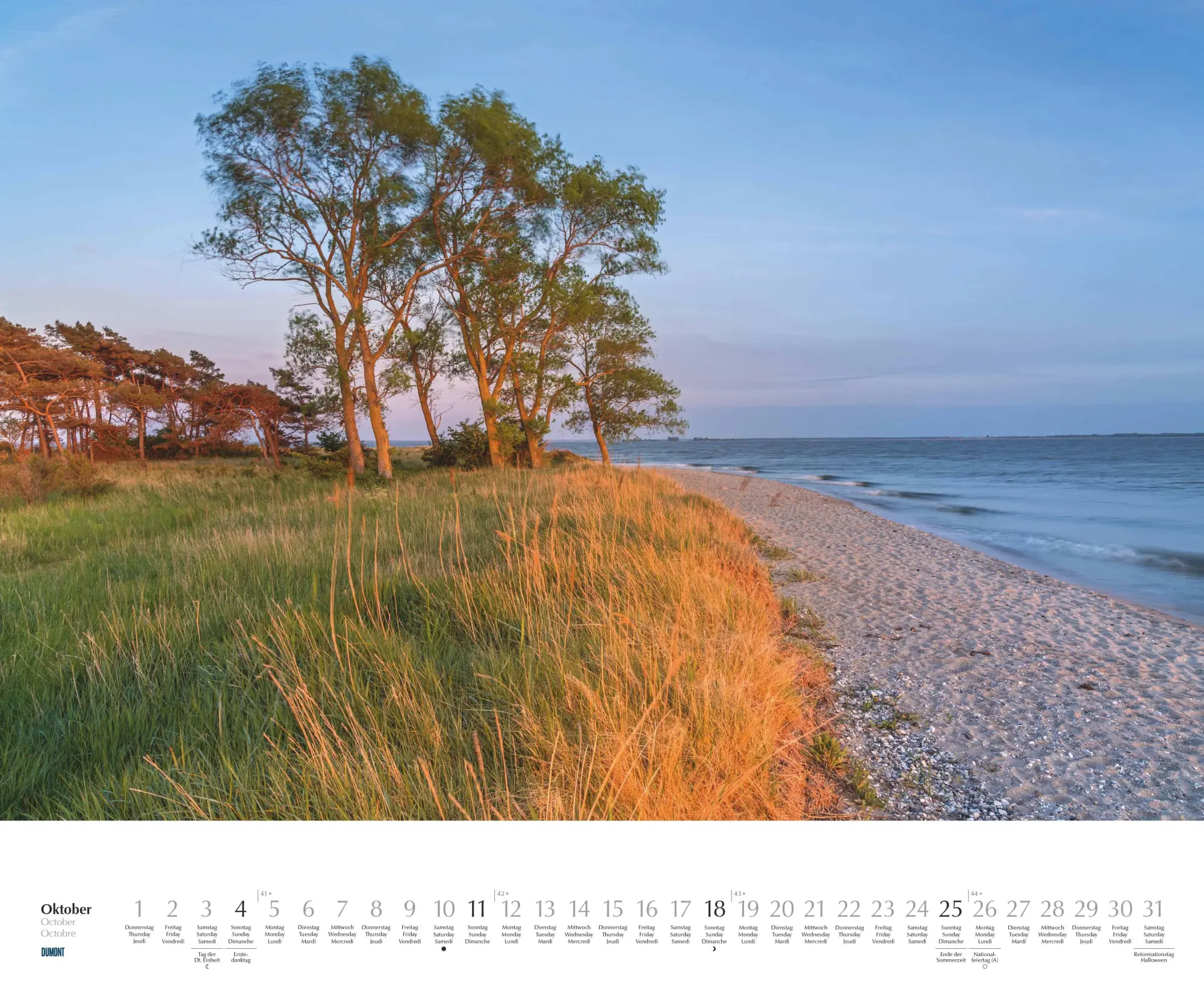 Bild: 4069095006140 | Rügen &amp; Hiddensee 2026 - Wandkalender 52 x 42,5 cm - Spiralbindung