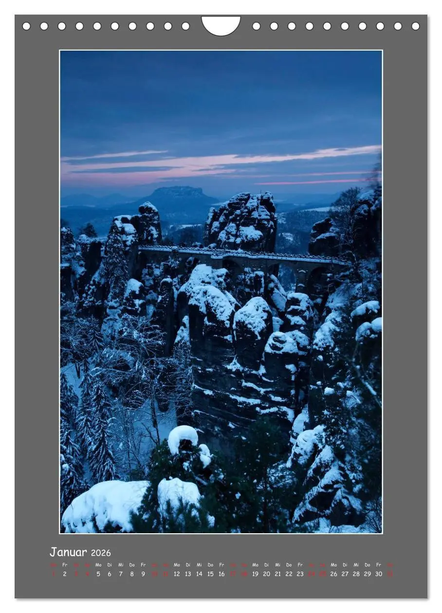 Bild: 9783516466140 | Meine schöne Sächsische Schweiz (Wandkalender 2026 DIN A4 hoch),...