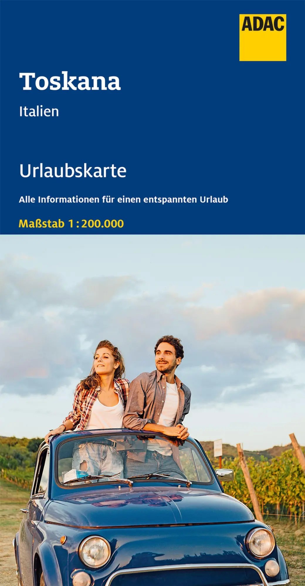 Cover: 9783826406140 | ADAC Urlaubskarte I Toskana 1:200 000 | (Land-)Karte | Deutsch | 2020