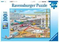 Cover: 4005556106240 | Baustelle am Flughafen. Kinderpuzzle 100 Teile | Spiel | Kinderpuzzle