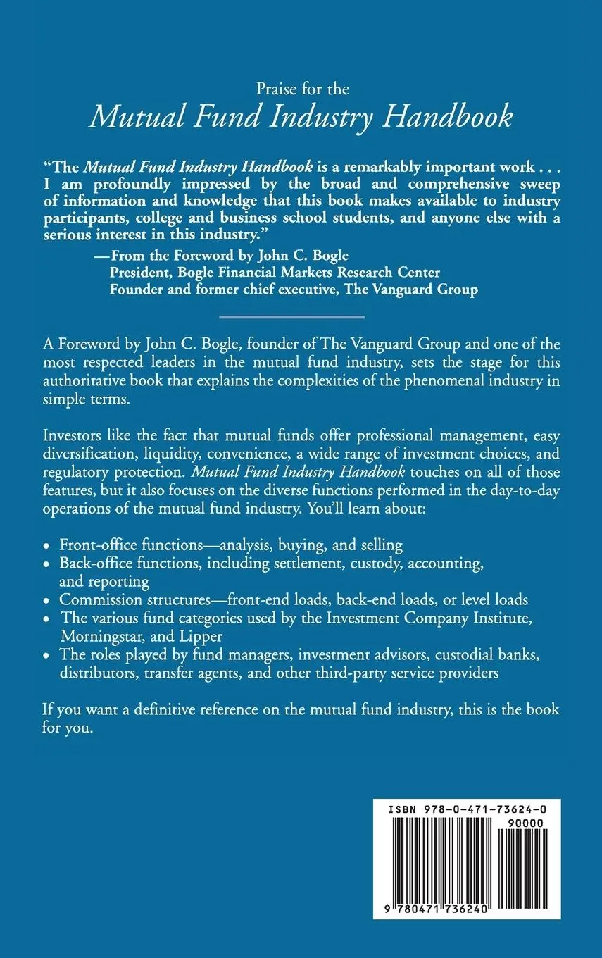 Rückseite: 9780471736240 | Mutual Fund Industry Handbook | Lee Gremillion | Buch | 400 S. | 2005