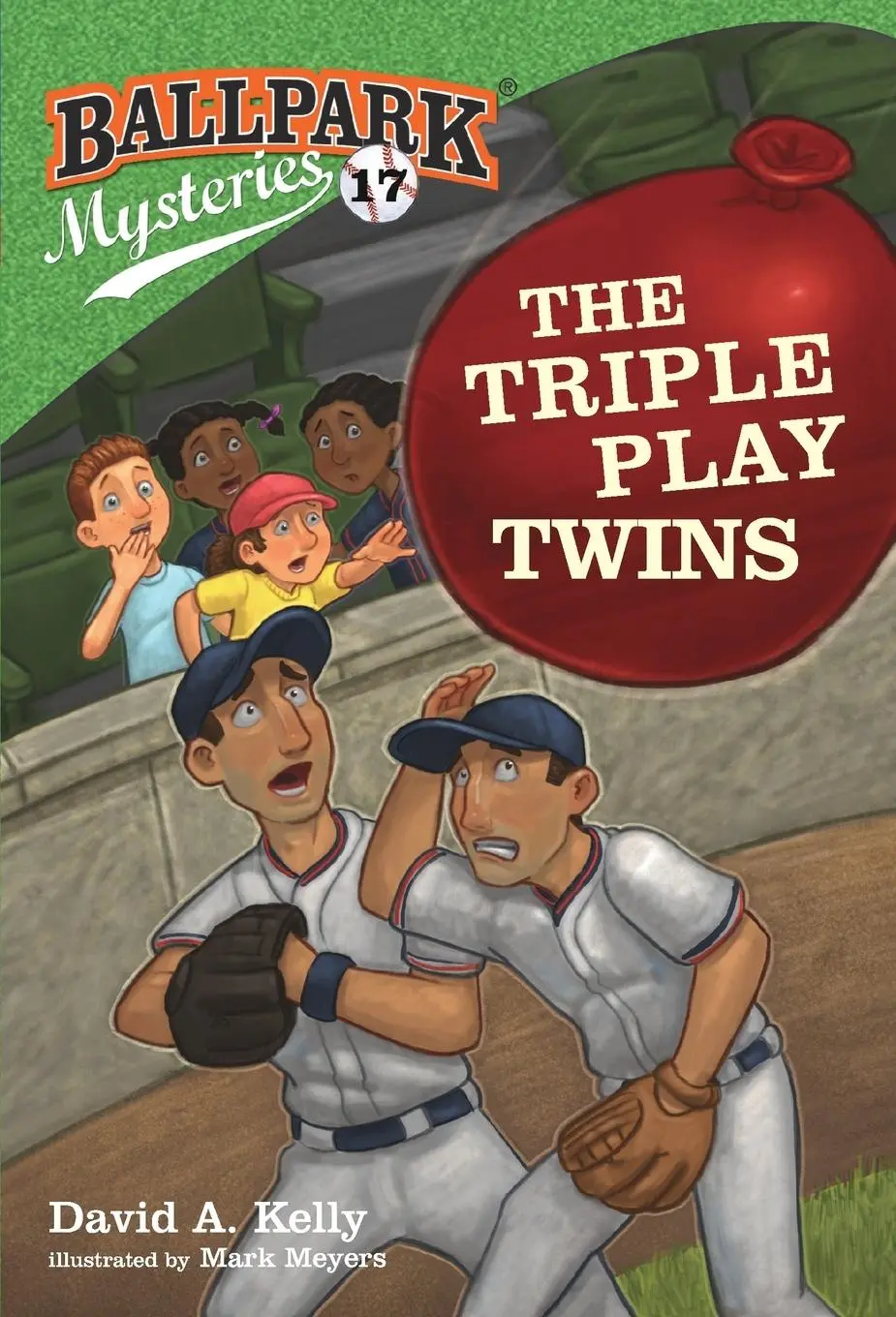 Cover: 9780593126240 | Ballpark Mysteries #17 | The Triple Play Twins | David A. Kelly | Buch
