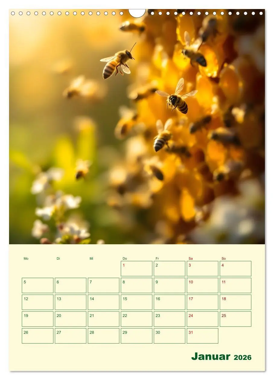 Bild: 9783457296240 | Bienenblick - Ein Jahr mit den Bienen (Wandkalender 2026 DIN A3...