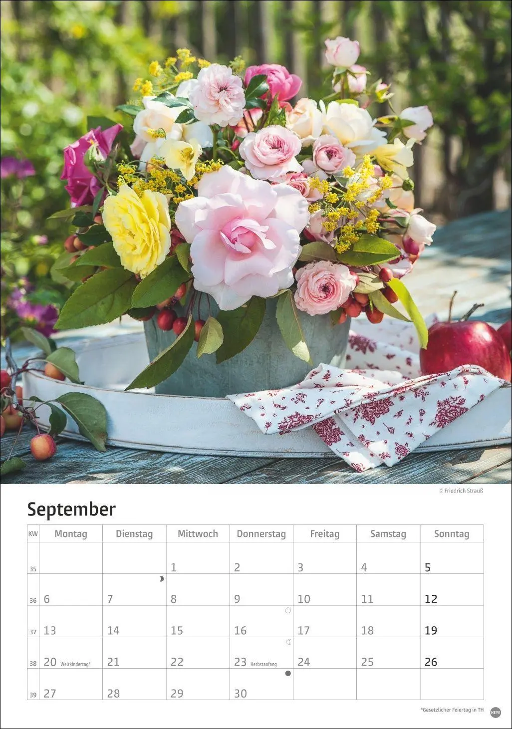 Bild: 9783756416240 | Rosenpracht Kalender 2027 | Heye | Kalender | Spiralbindung | 13 S.