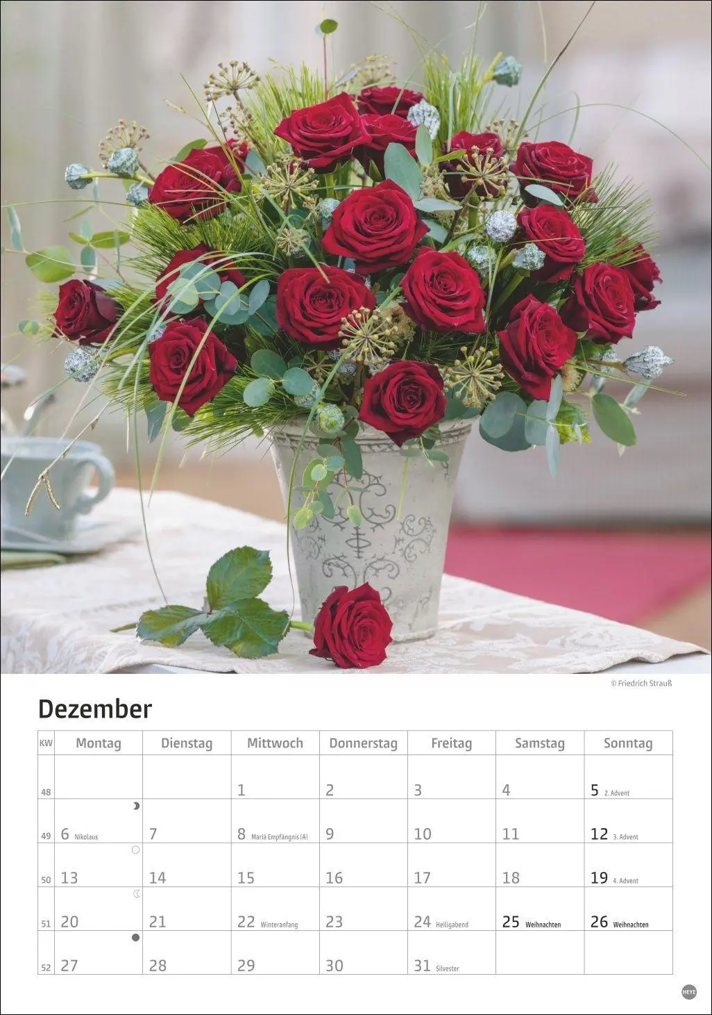 Bild: 9783756416240 | Rosenpracht Kalender 2027 | Heye | Kalender | Spiralbindung | 13 S.