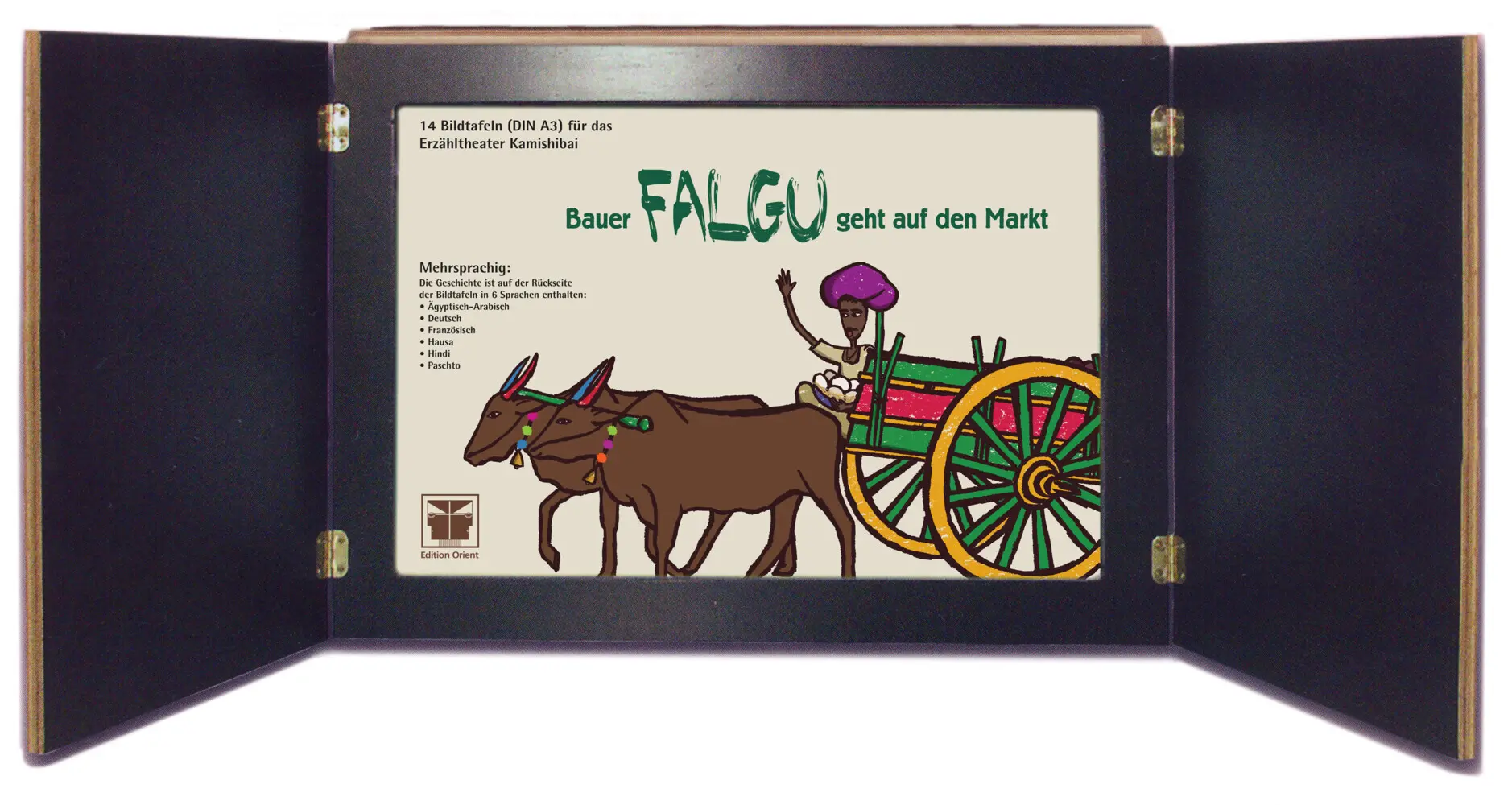 Cover: 9783945506240 | Bauer Falgu geht auf den Markt (Kamishibai-Bildtafeln in DIN A3)