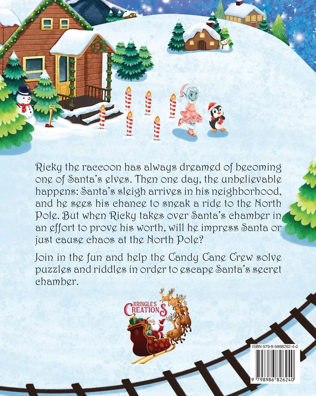 Rückseite: 9798986826240 | The Candy Cane Crew and Santa's Secret Chamber | Tina Viele | Buch
