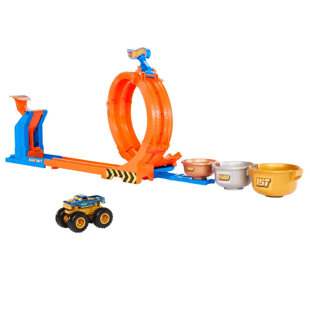 Bild: 194735266340 | Hot Wheels Monster Trucks 2-in-1 Loop &amp; Flip Challenge | Fensterkarton
