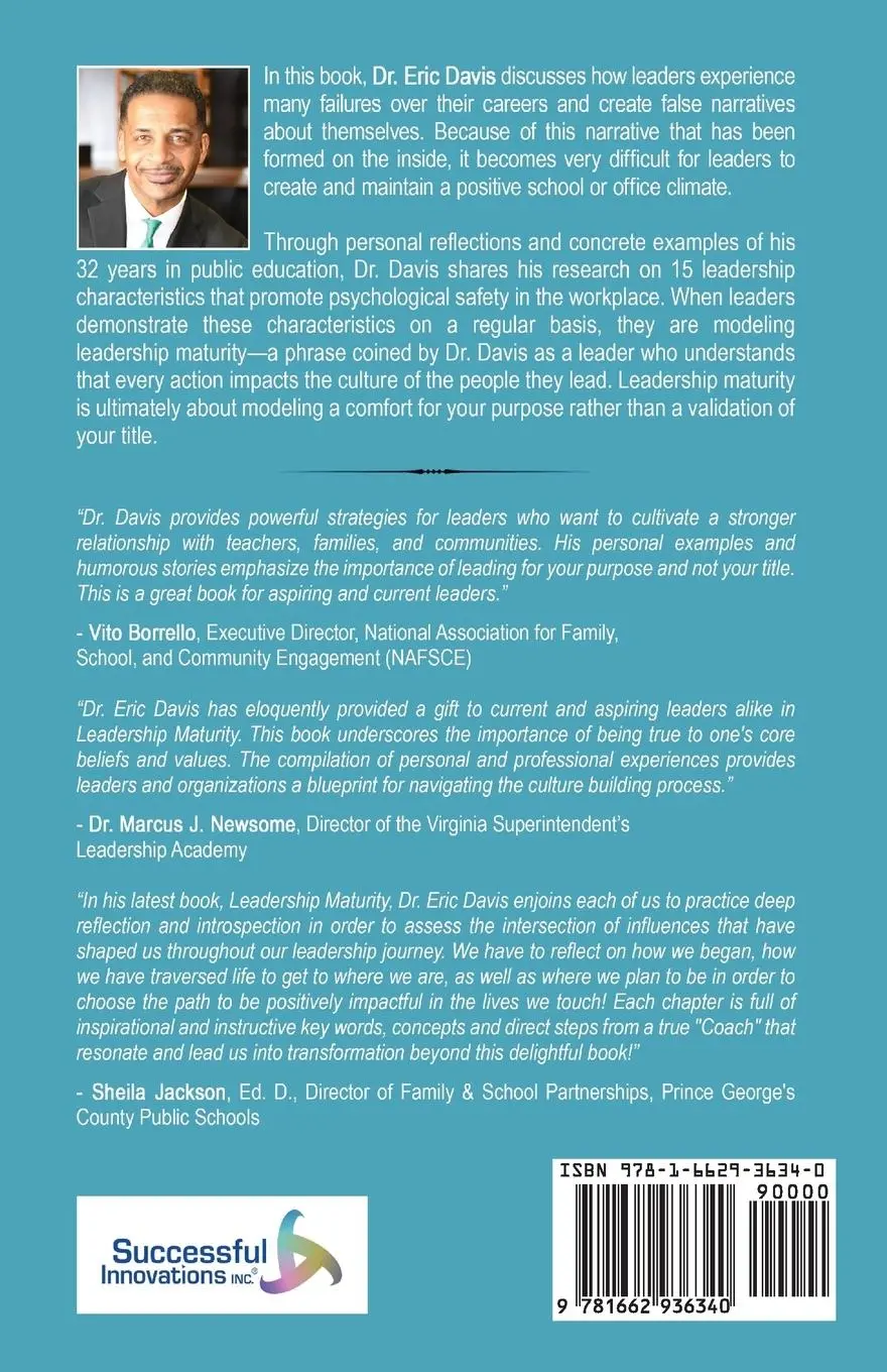 Rückseite: 9781662936340 | Leadership Maturity | Eric Davis | Taschenbuch | Englisch | 2023